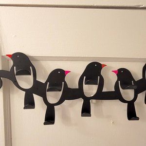 Wrought Iron Over-the-Door Hooks (10 hooks) for Jackets & Coats